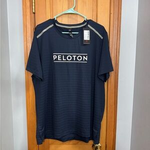 NWT Rhone Peloton Mens XL Swift Short Sleeve Navy Blue Shirt